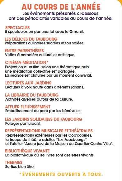 Au cours de l’année
